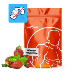 Whey 80 lactose free 1 kg stevia|Strawberry