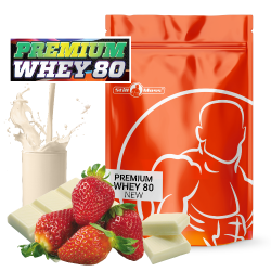 Premium whey 80  1 kg | Whitechoco Strawberry