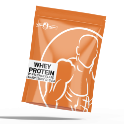 Whey protein 1 kg |whitechoco/strawberry stevia 