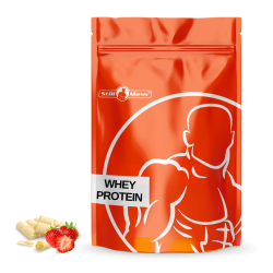 Whey protein 1 kg |whitechoco/strawberry stevia 